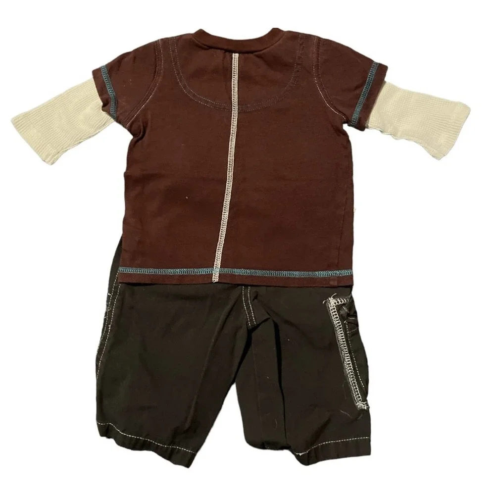 Guess Jeans Baby Outfit Top and Bottoms Size 3-6 Months